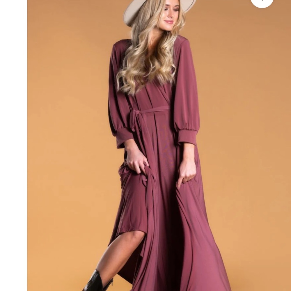 Brigitte Brianna Wrap Maxi Dress